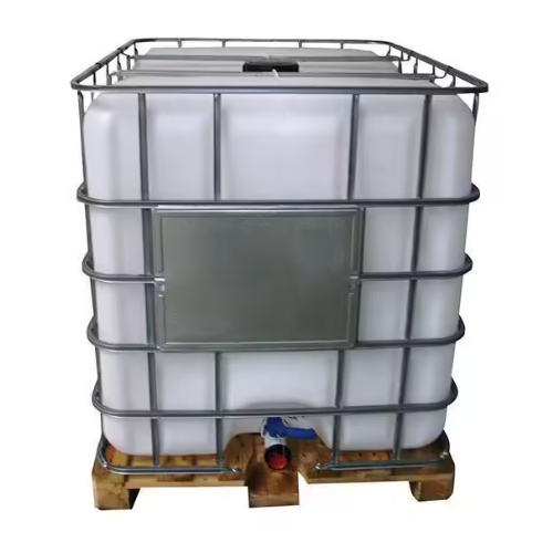 Les produits   Récupérateur d'eau - Récupérateur d'eau de pluie  translucide 1000L palette bois